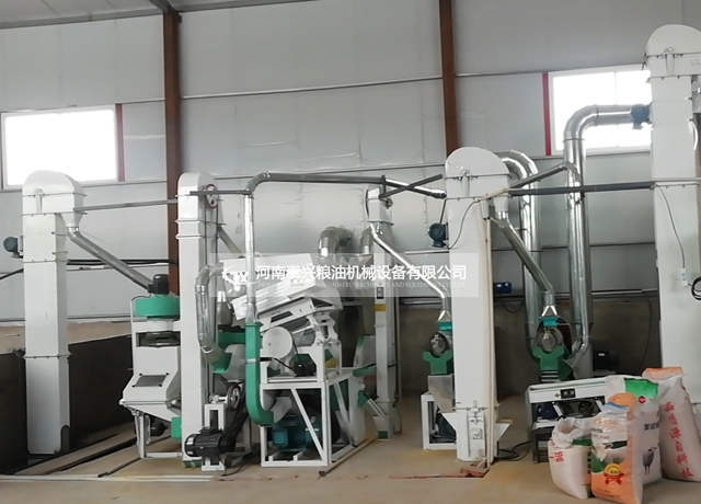 內(nèi)蒙通遼10噸小米加工設備安裝案例